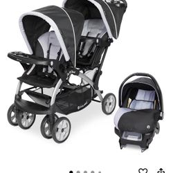 Baby Trend Infant and Toddler Double Stroller & Car Seat Combo, 2 Pc Set