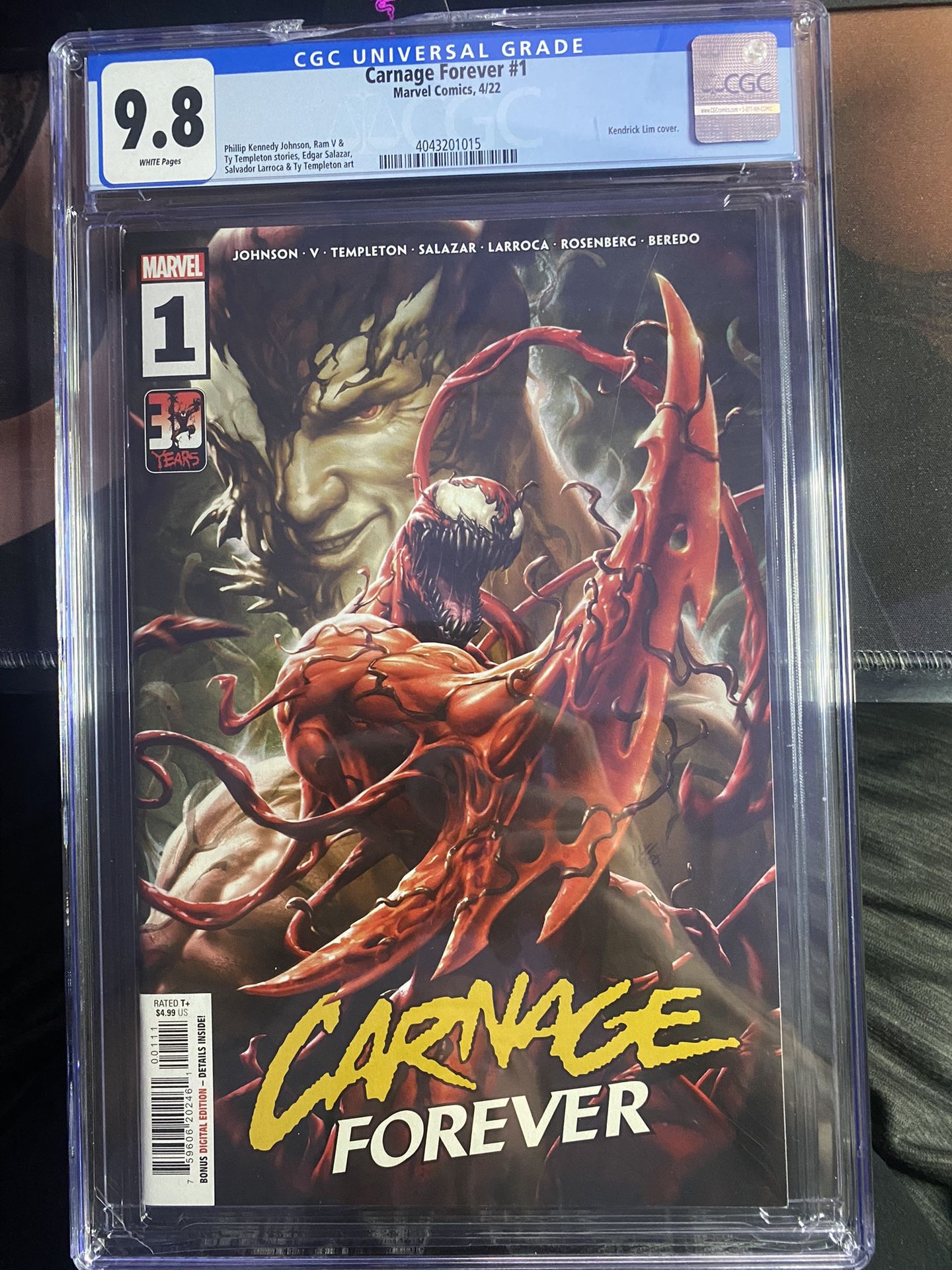 Carnage Forever #1 Graded 9.8