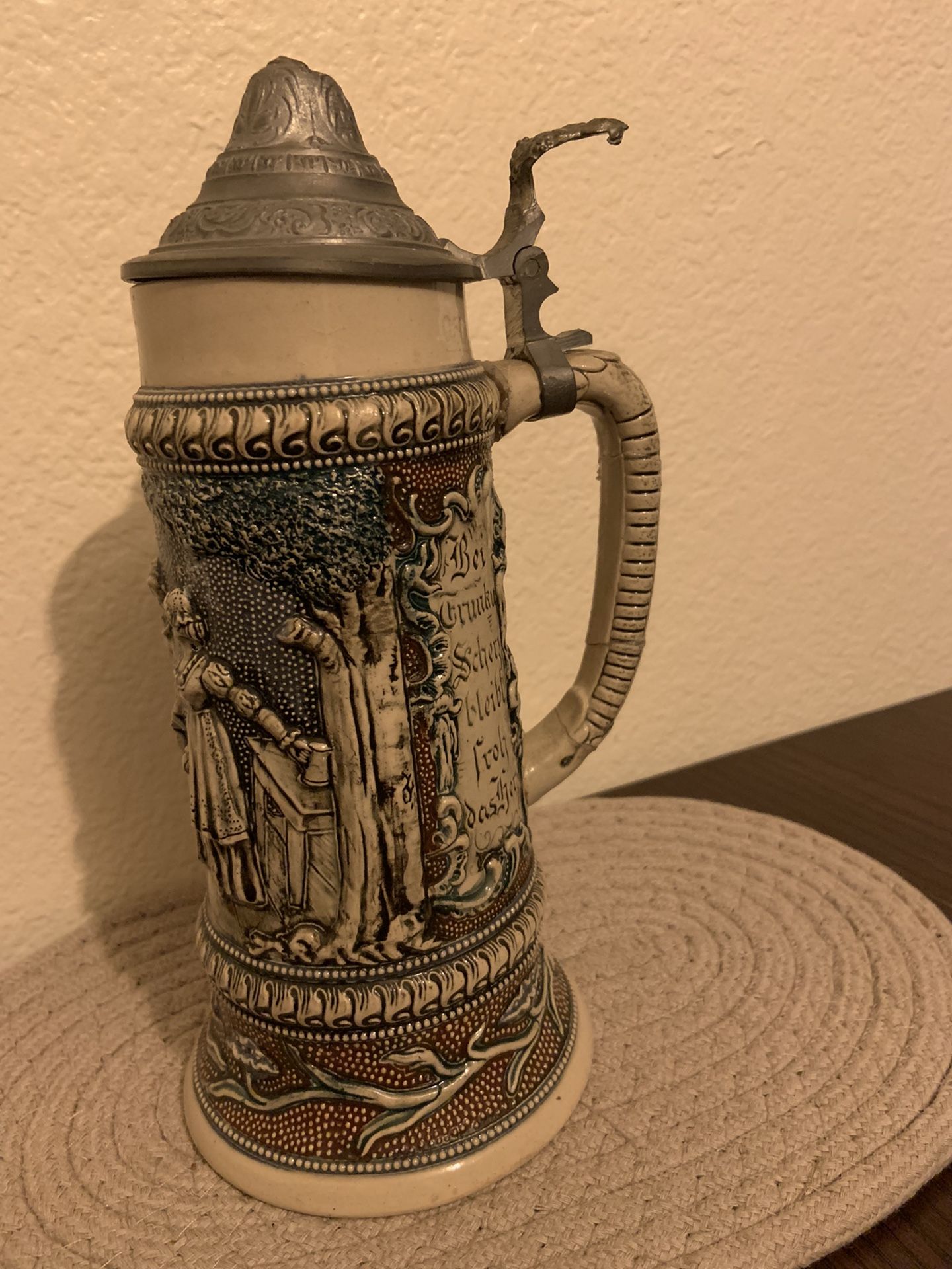 Authentic German Stein Mug - Courting Couple
