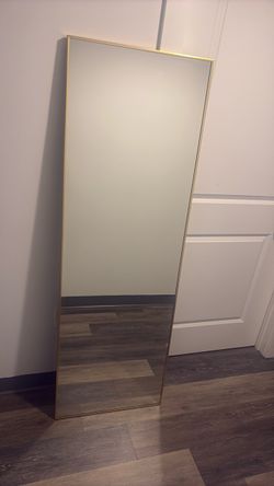 Full Length Floor Mirror Gold Thin Frame