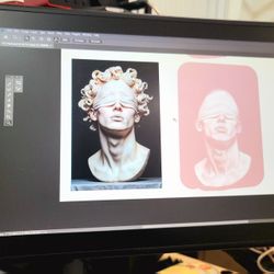 Huion Kamvas Pro 16 2.5k + Monitor mount