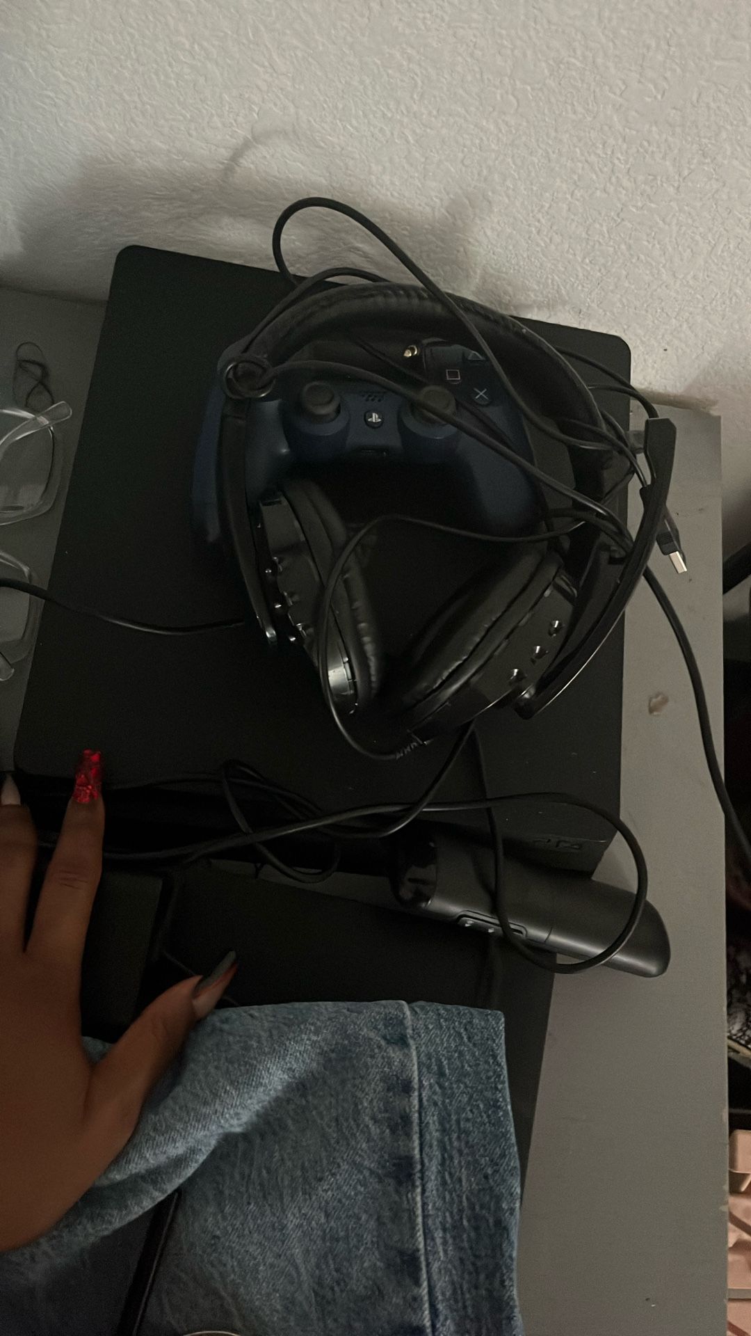 PS4, Controller, And Headset