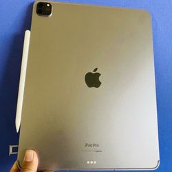 512GB Apple IPad Pro 12.9” 6th Generation (Latest 2022 / M2 chip ) WiFi + cellular (5G Unlocked) with keyboard, pen & Accessories (1TB $1399) 