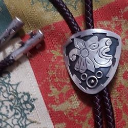 Sterling Silver 925 Taxco Mexico  Bolo Tie