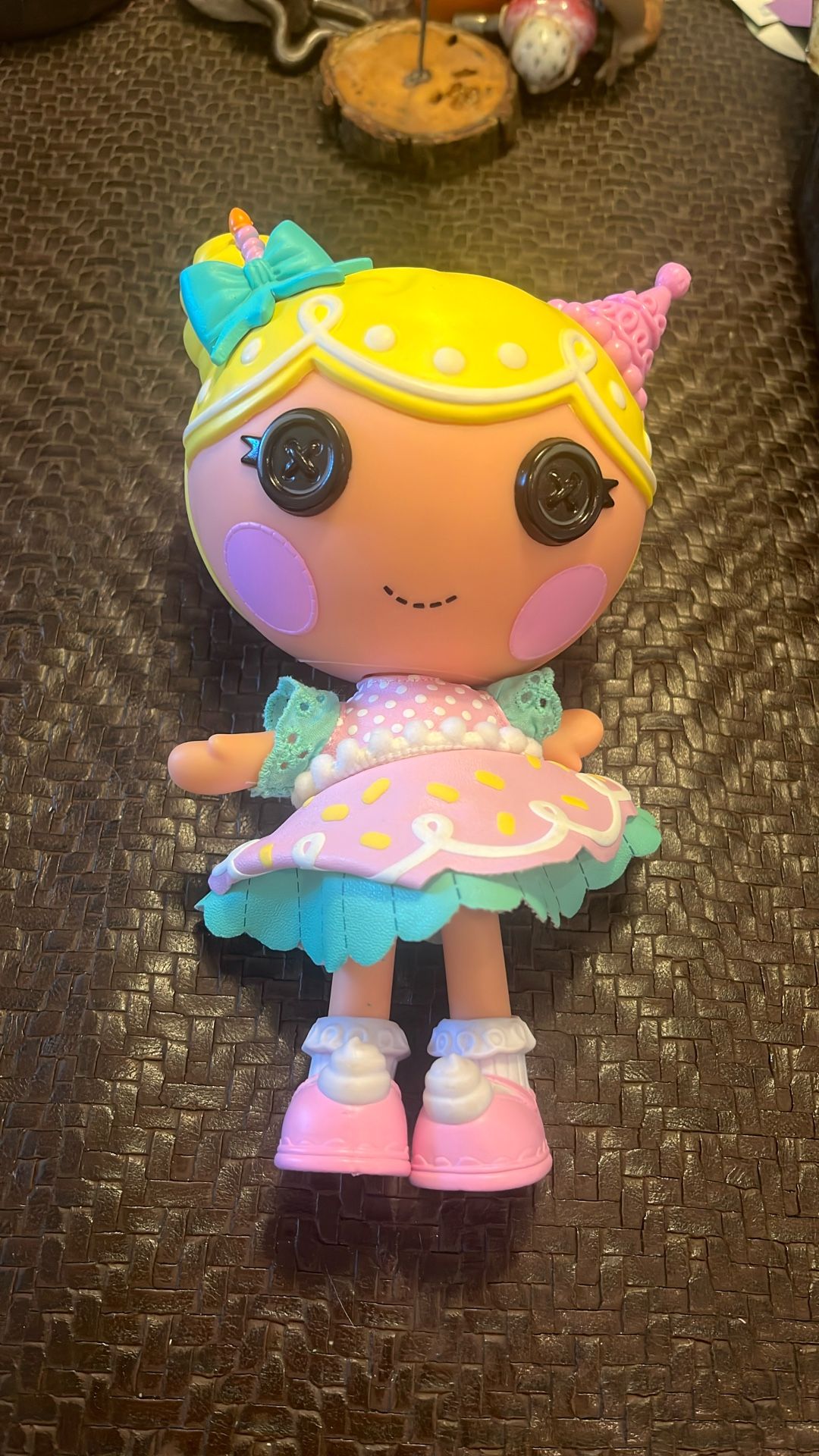 Lalaloopsy Littles Wishes Slice O'Cake Birthday Party Doll 7" Shoes Dress Girl