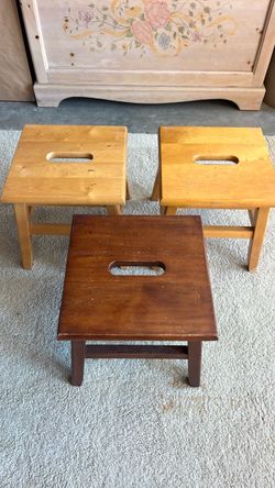 Set of 3 - 12” Stools