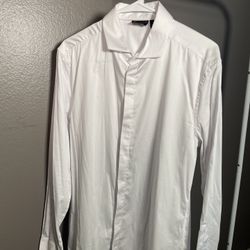 Men White Dress Shirt 
