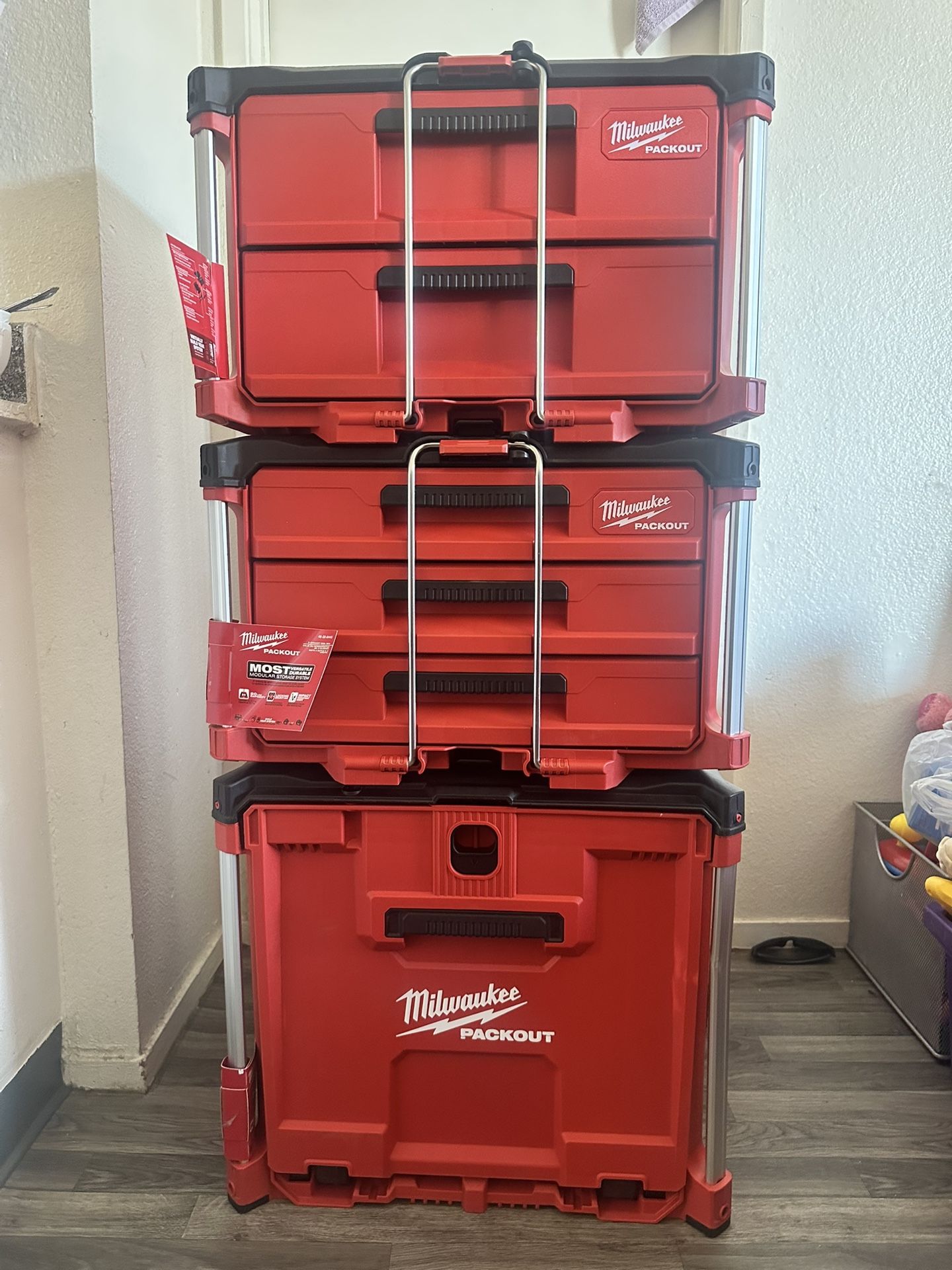 Milwawkee Packout Tool Boxes X3