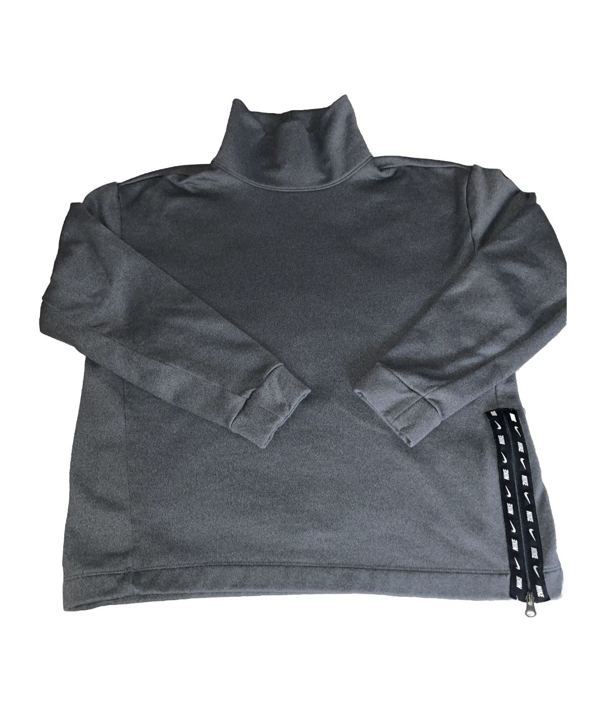 Nike Therma Mock-neck Training Sweatshirt Gray Heather Women's Size XS