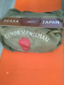Vintage Military Canvas Duffle Bag