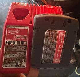 Milwaukee M12 and M18 Charger and M18 2.0 Battery
