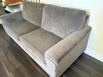 Gray Fabric Two-Seat Sofa