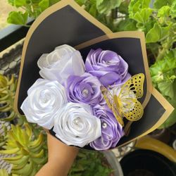 7 Purple Rose Bouquet 💜✨