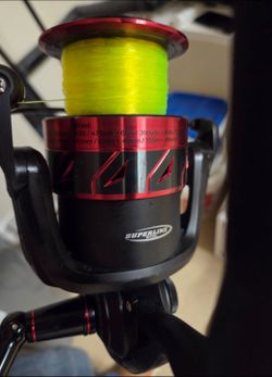3 Penn and 2 Diawa rod and reels.