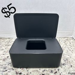 NOVWANG Wipes Dispenser, Baby Wipe Holder, Keeps Wipes Fresh, Refillable Wipe Container Baby Wipes Case For Bathroom Wipes Pouch Case, Black