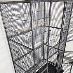 (Brand New) $160 X-Large 69-inch Bird Cage Rolling Stand for Mid-Sized Parrots Cockatiels Parakeets Lovebirds 