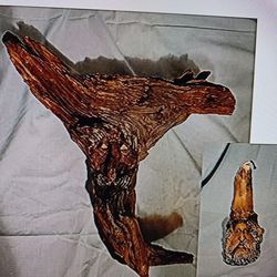 Antique Driftwood Wizard and Companion Wjzard Candle