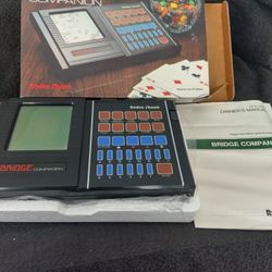 RADIO SHACK BRIDGE COMPANION ELECTRONIC HANDHELD GAME VINTAGE OLD SCHOOL TOY.