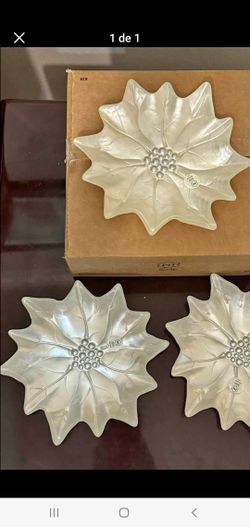 Platos Nochebuena Princess House Nuevo 