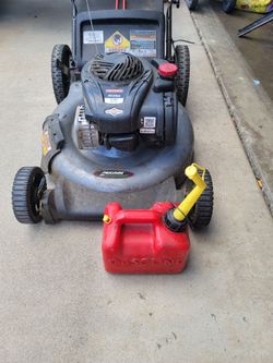 craftsman silver 5.00 lawn mower with Free Gas