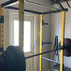 Weight Rack and Weights 