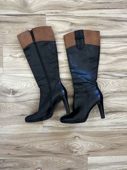 Italian Leather Boots, Size 8.5