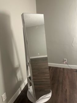 360 spinning mirror with storage