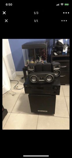 Yamaha receiver with speakers (subwoofer not included)