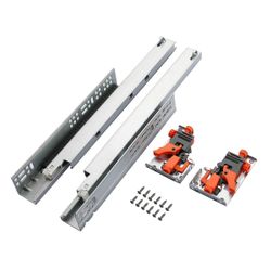 6 Pair of 21 Inch Undermount Soft Close Drawer Slides 100LB Load #1740Q T6-4