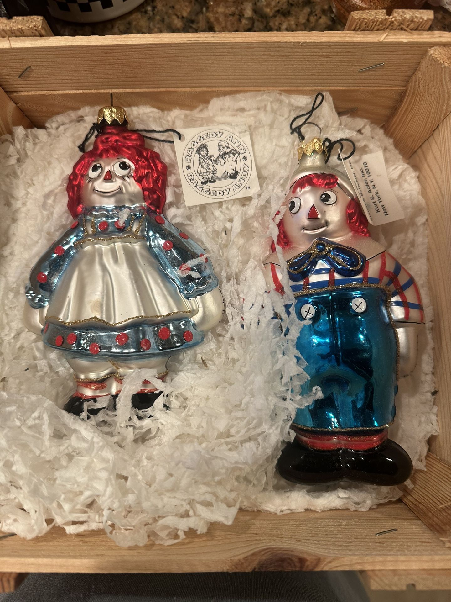 RAGGEDY ANN & ANDY LIMITED EDITION 75TH ANNIVERSARY Ornaments