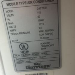 Garrison Portable A/C Unit
