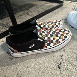 butterfly checkered vans