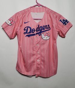 LOS ANGELES DODGERS/HELLO KITTY BASEBALL JERSEY KIDS GIRLS 7T