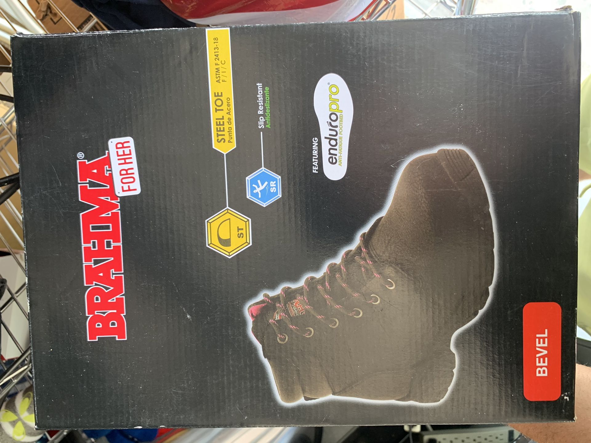 Brahma women steel toe 9.5