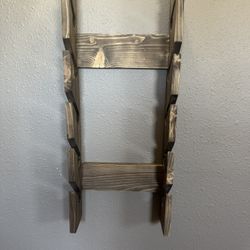 Espresso Stained Wood Hat Rack