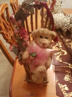 Bear in chair decor