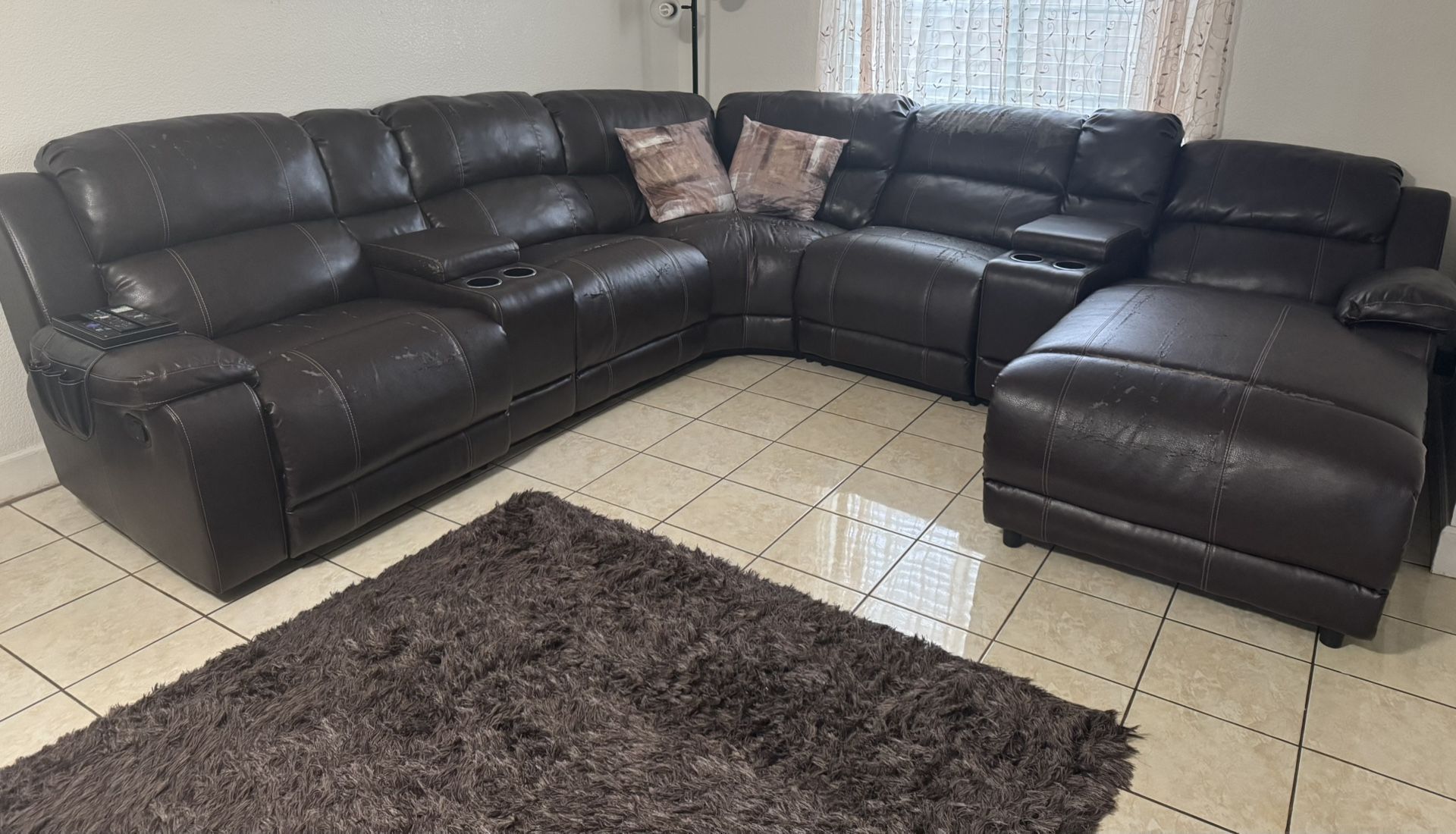 Brown sectional - need gone ASAP. 