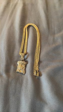 14k Goldplated Jesus Chain
