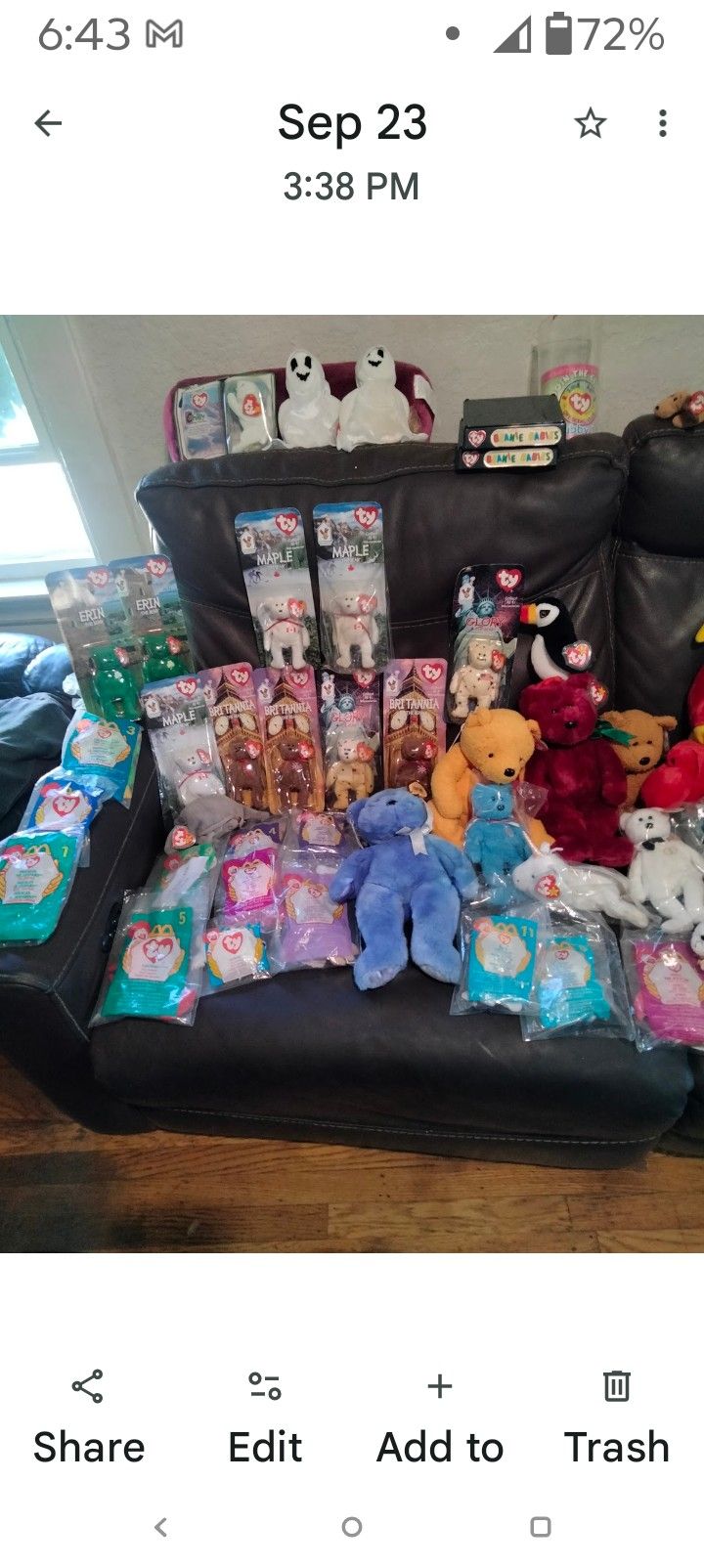 Vintage Beanie Baby Collection And Teenie Beanie Babies
