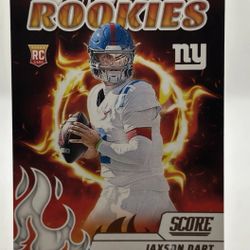 Jaxson Dart 2025 Panini Score Hot Rookies #6 Rookie Card New York Giants