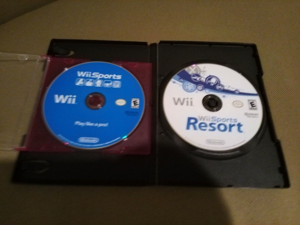 Wii Sports Original & Wii Sports Resort  Game Disc Nintendo