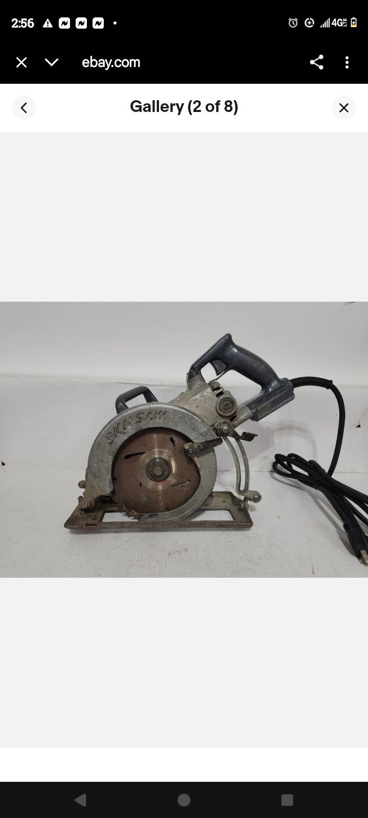 Skil Saw Model 77 HD77 Super Duty Worm Drive 7 1/4" Circular Saw 13 Amp USA Read