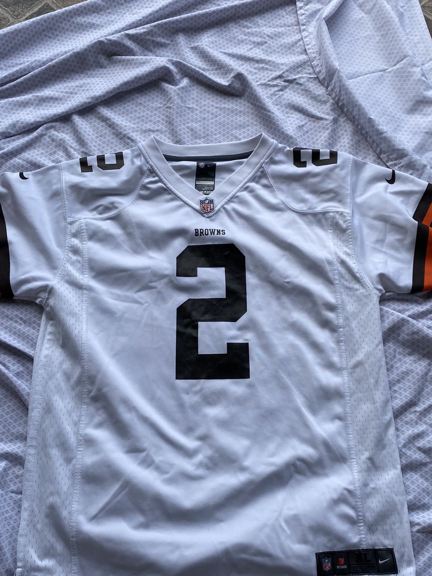 youth xl johnny manziel home nike cleveland browns jersey