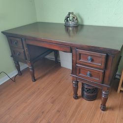 Ashley Furniture Porter Wood Brown Home Office Storage Executive Desk