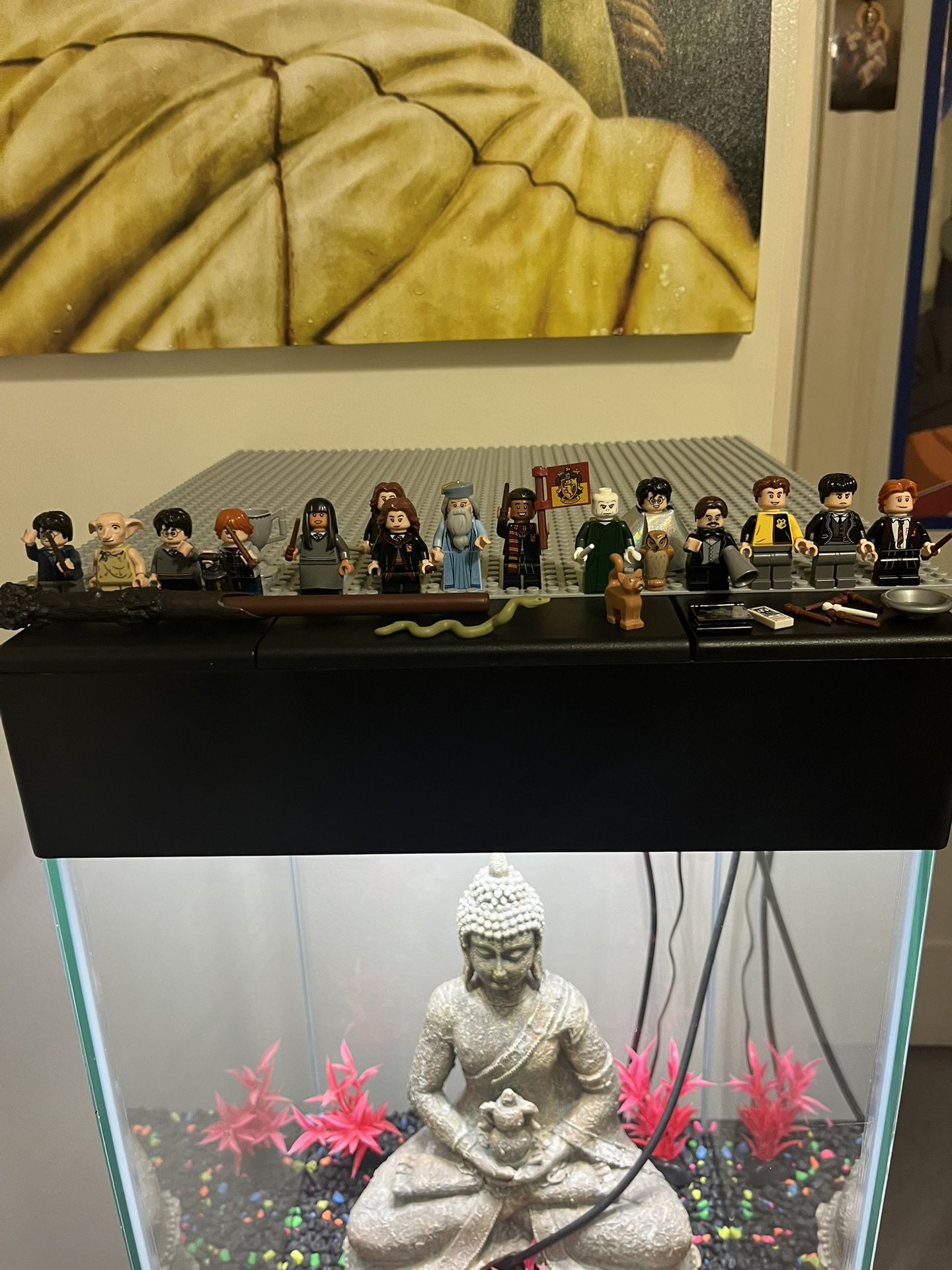 Lego Harry Potter Minifigures & Harry Potter - Wand Pen and Bookmark 