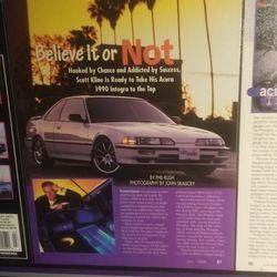 1990 ACURA INTEGRA 1990S CAR AUDIO & ELECTRONICS MAGAZINE AWARDS & ART