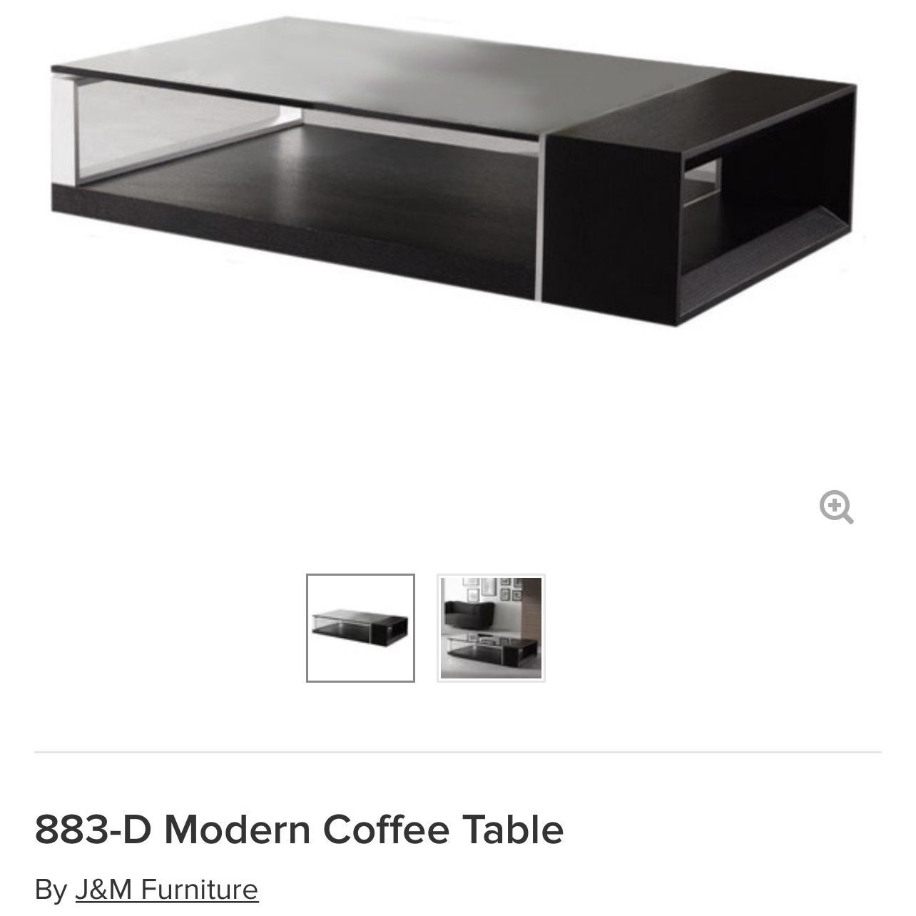 Modern 2 Piece Coffee Table Set 