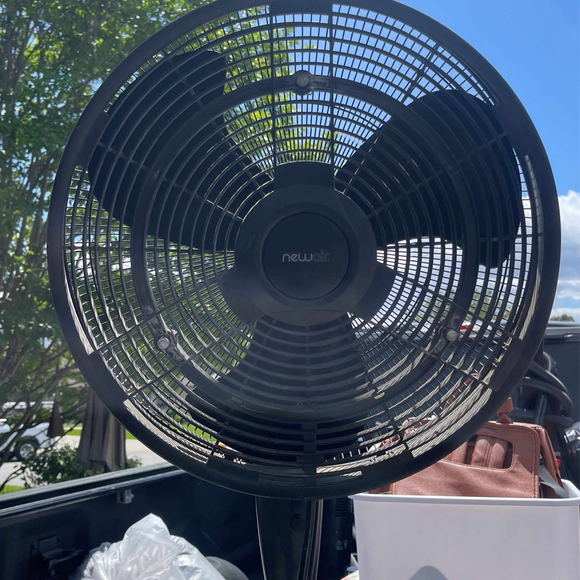 NewAir Outdoor Misting Fan and Pedestal Fan