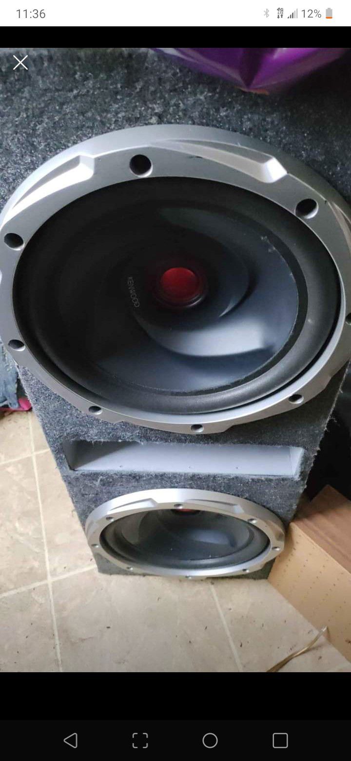 Kenwood 12 Inch Subs With Amp 