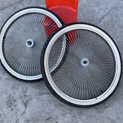 26 Inch Chrome Lowrider 144 Spoke Rims